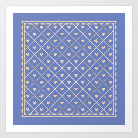 Never Far Away (colors: deep dusk) Art Print