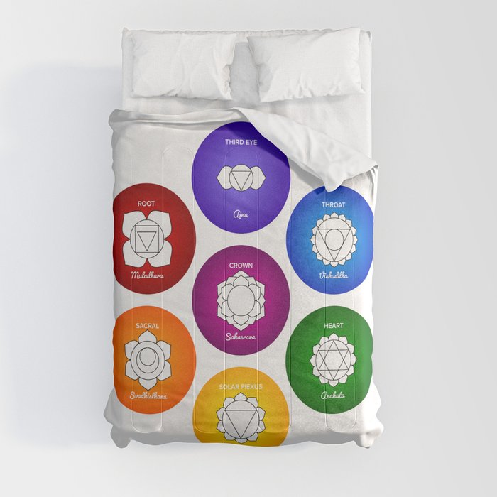 7 Chakras and Colors - Reiki Comforter