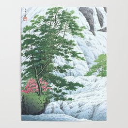 Kawase Hasui, Yudaki Waterfall In Nikko - Vintage Japanese Woodblock Print Art Poster