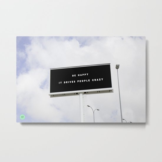 HAPPINESS Metal Print