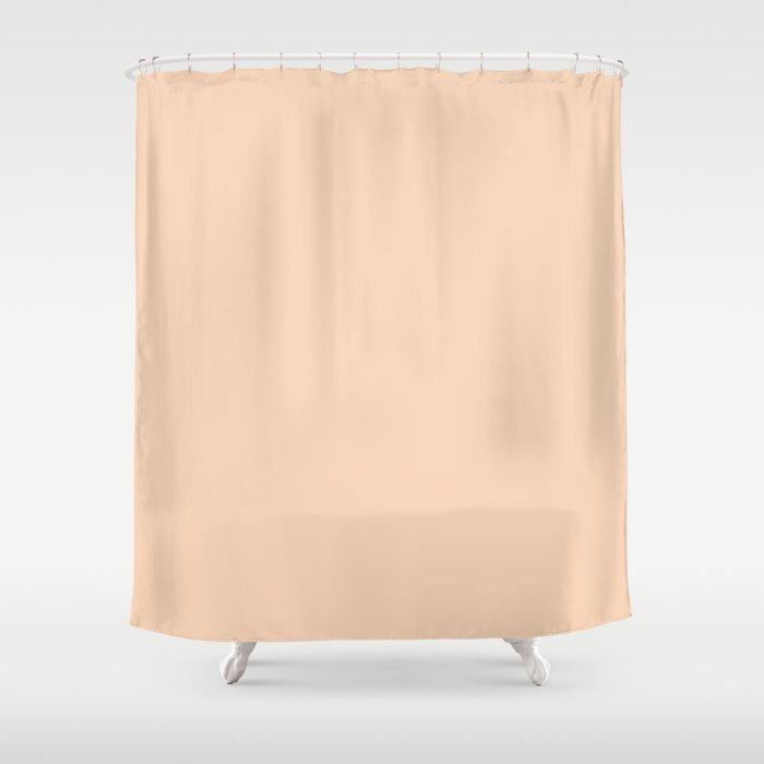 Soft Peach Shower Curtain