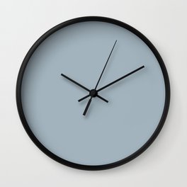 Midtone Blue Gray Grey Single Solid Color Coordinates with PPG Peace PPG10-28 Blue Persuasion Wall Clock