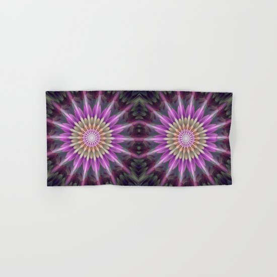 Bright shining fantasy flower Hand & Bath Towel
