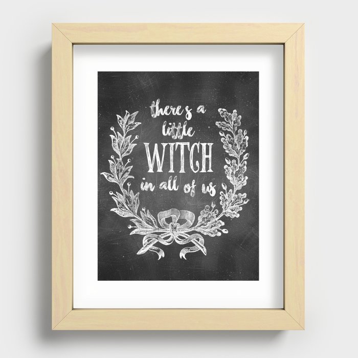 A Little Witch Recessed Framed Print