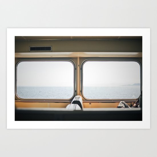 ferry. Art Print