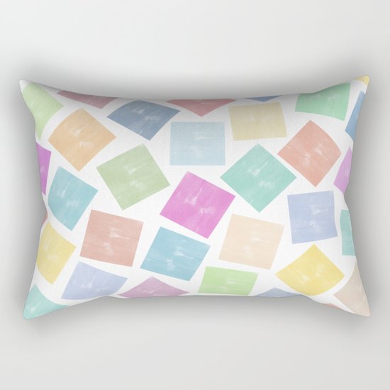 Colorful Geometric Patterns II Rectangular Pillow