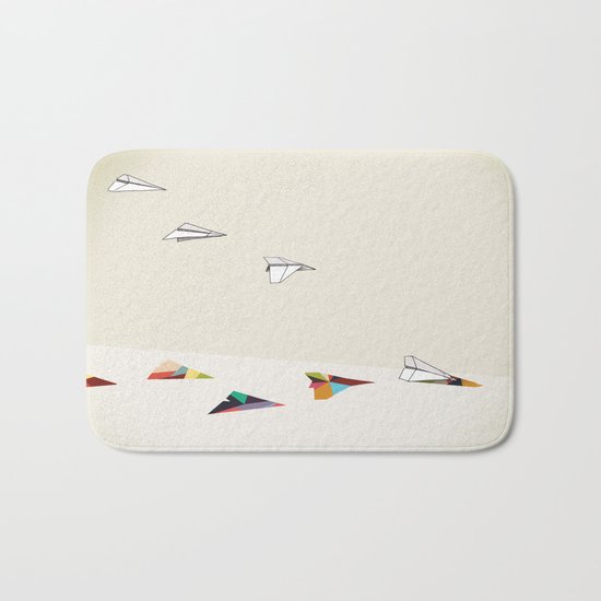 Walking Shadow, Paper Planes Bath Mat