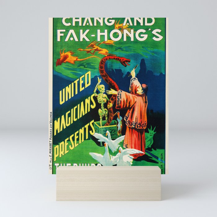Vintage Fak Hong magic poster Mini Art Print