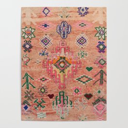 Moroccan Berber Traditional Carpet Poster