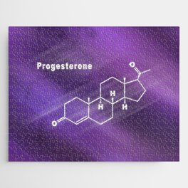 Progesterone Hormone Structural chemical formula Jigsaw Puzzle