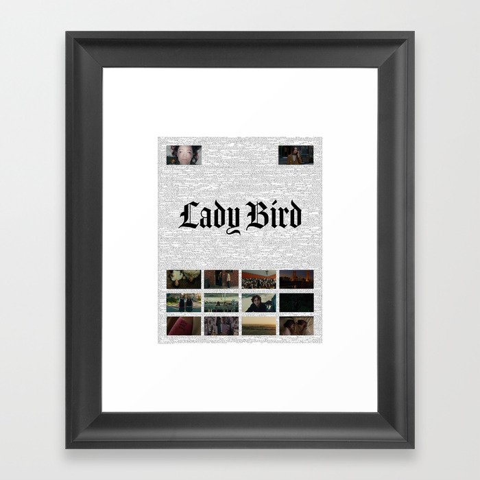 Lady Bird Movie Poster Framed Art Print