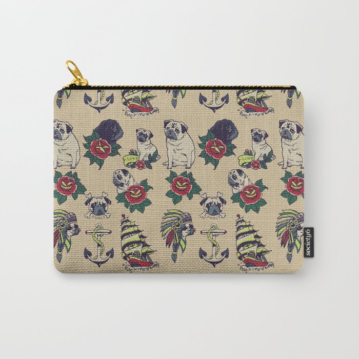 Pugs and the sea Carry-All Pouch