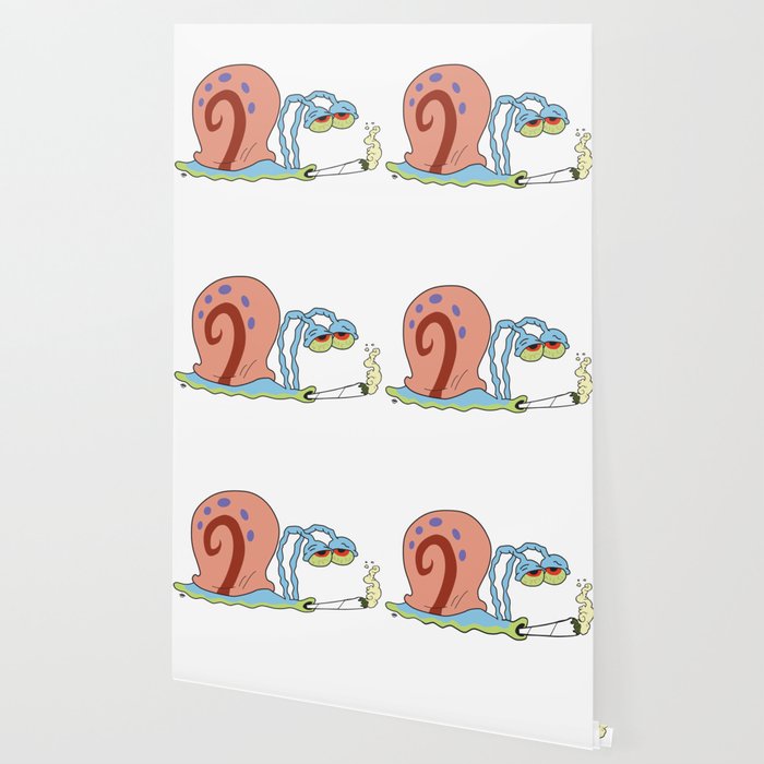 Stoner Gary Spongebob Squarepants Wallpaper By Designsbyrebeccamich Society6