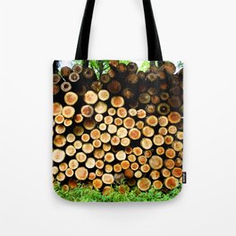 The Great Wall Of Wood Tote Bag