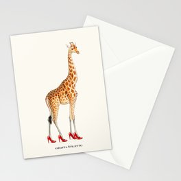 Giraffa Stiletto Stationery Card