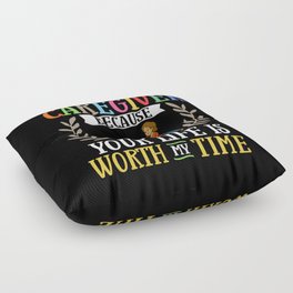 Caregiver Quotes Elderly Caregiving Care Worker Floor Pillow