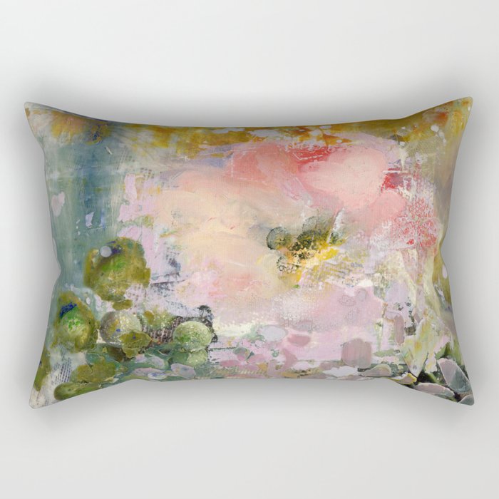 Evening Rose Rectangular Pillow