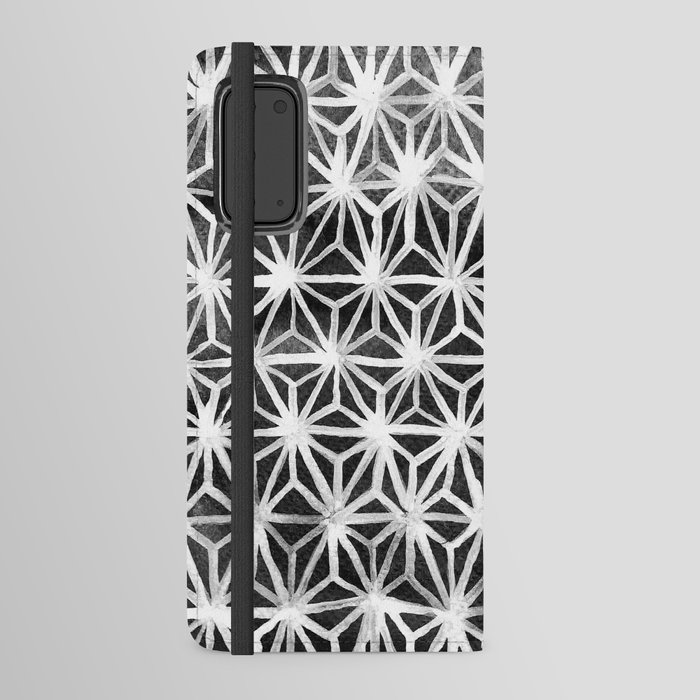 Diamond Star in black and white Android Wallet Case