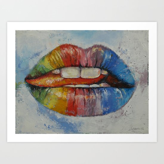 Lips Art Print