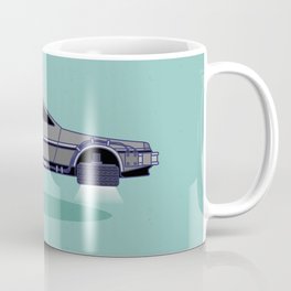 Flying Delorean Time Machine - Back to the future series Coffee Mug