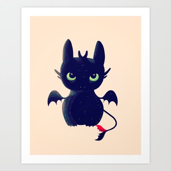 Night Fury Art Print