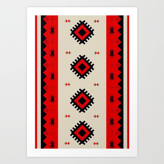 Romanian Pattern Art Print