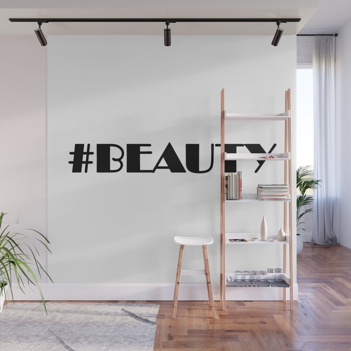 Hashtag Beauty Wall Mural