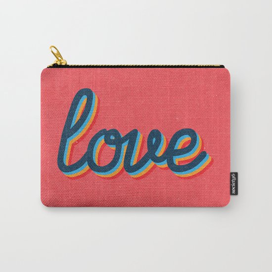 Love - pink version Carry-All Pouch