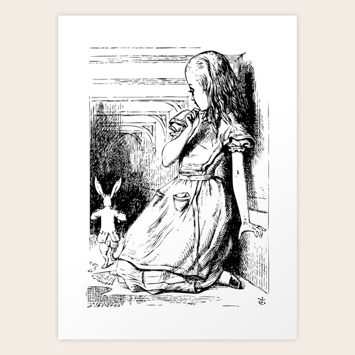 Alice In Wonderland Rabbit Running