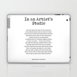 In an Artist's Studio - Christina Rossetti Poem - Literature - Typewriter Print 1 Laptop Skin