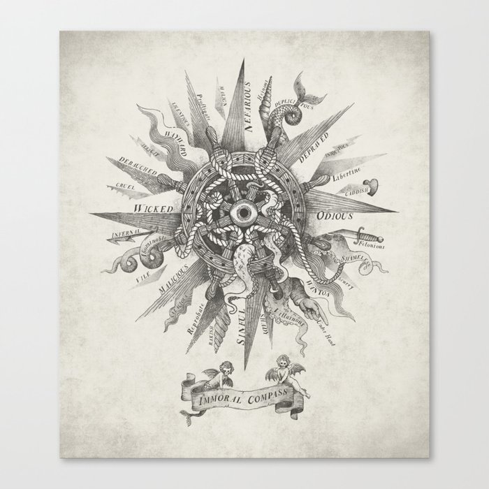 The Immoral Compass Canvas Print