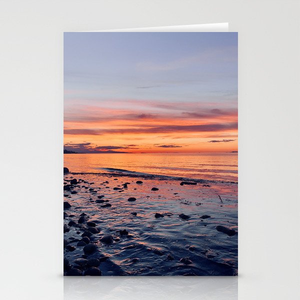 Tropical Ocean Sunset Stationery Cards