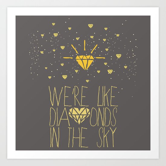 bright like a Diamond Art Print