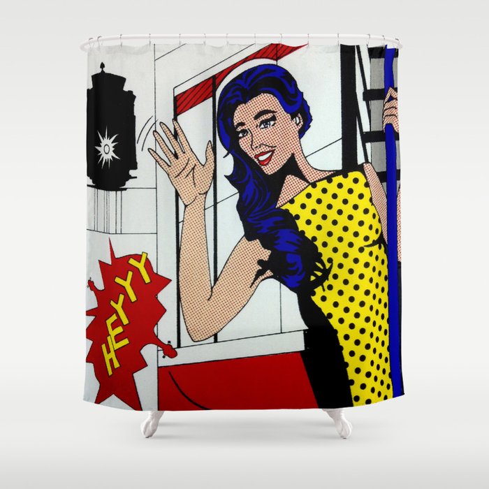 Lady Dot Art Shower Curtain