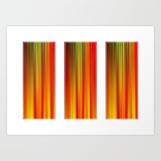 Heat In Three Art Print