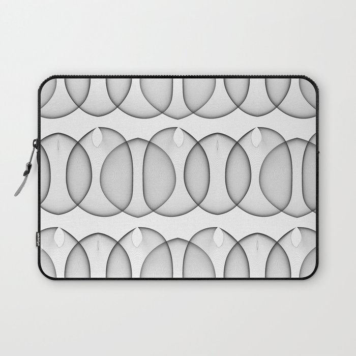 Black and White Bubbles Laptop Sleeve