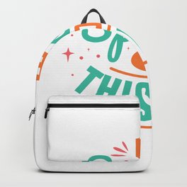 quotes - be special Backpack