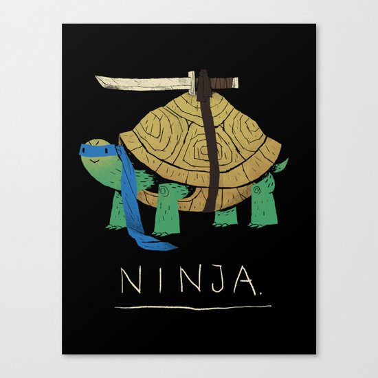 ninja - blue Canvas Print