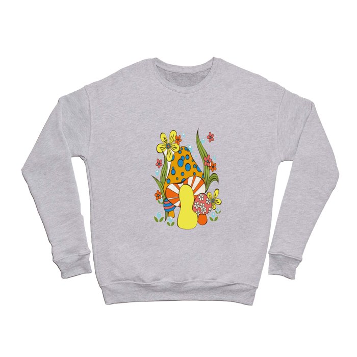 Retro Mushroom Crewneck Sweatshirt