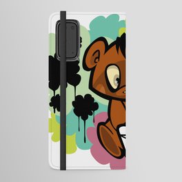 Cartoon Ramen Bear Android Wallet Case