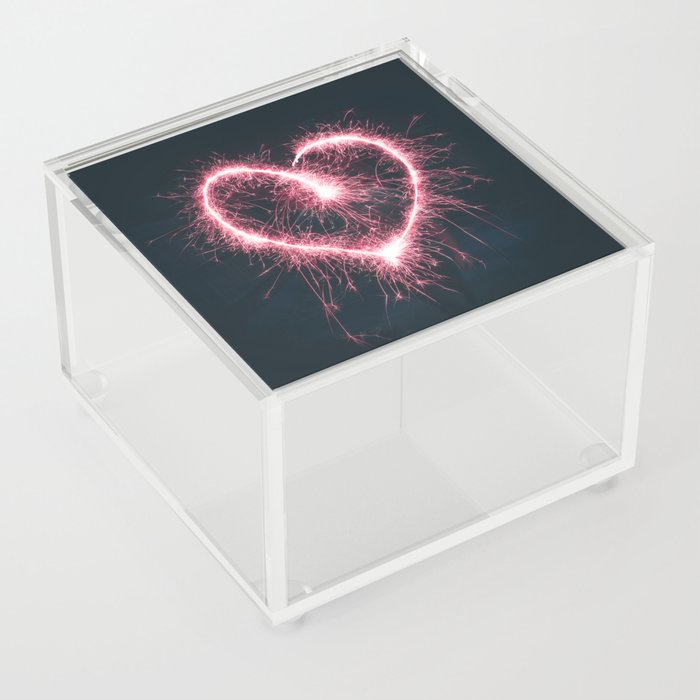 heart Sticker Acrylic Box