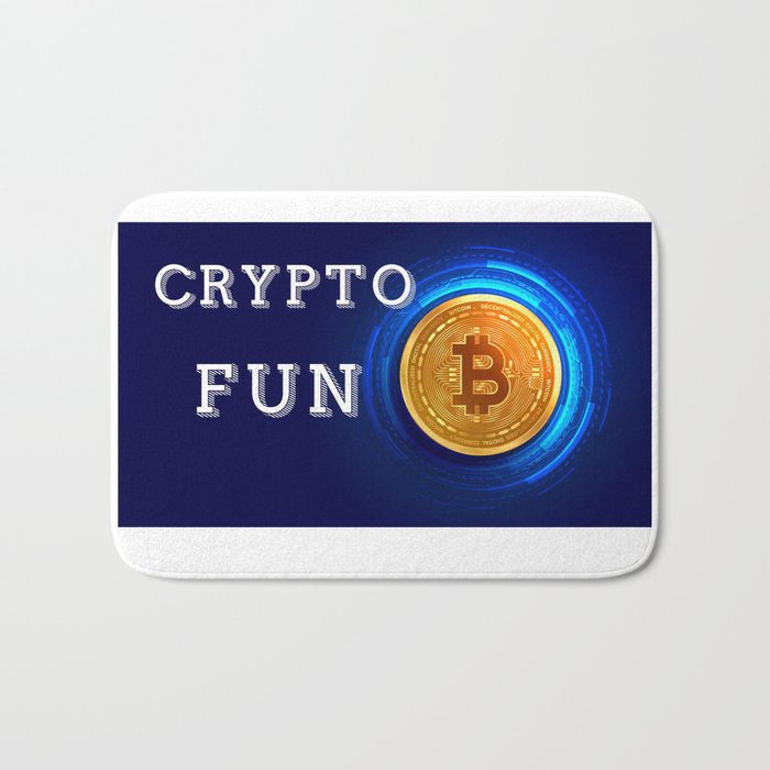 Crypto fun currency  Bath Mat