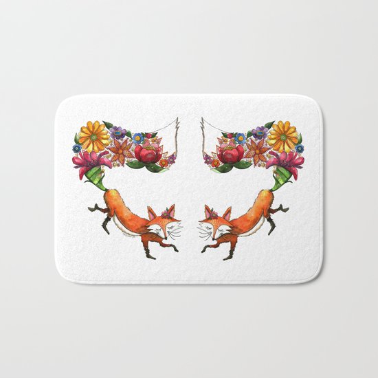 Hunt Flowers Not Foxes One Bath Mat
