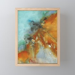 Abstract watercolor aerial view Framed Mini Art Print