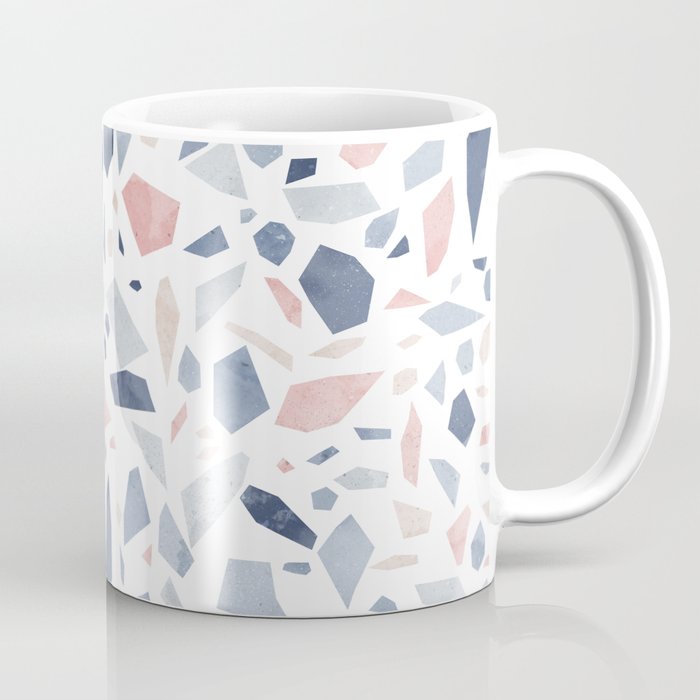 Terrazzo vintage pastel blue pink Coffee Mug