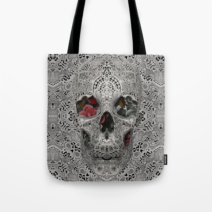 Lace Skull 2 Tote Bag