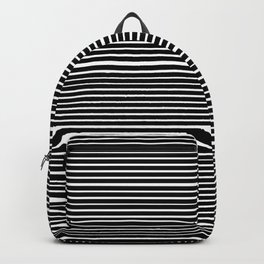 Black & White Venetian Stripes Backpack | Venetianblind, Odd, Graphic, Modernhome, Clean, Ripple, Modernoffice, Offkilter, Stripe, Opart 