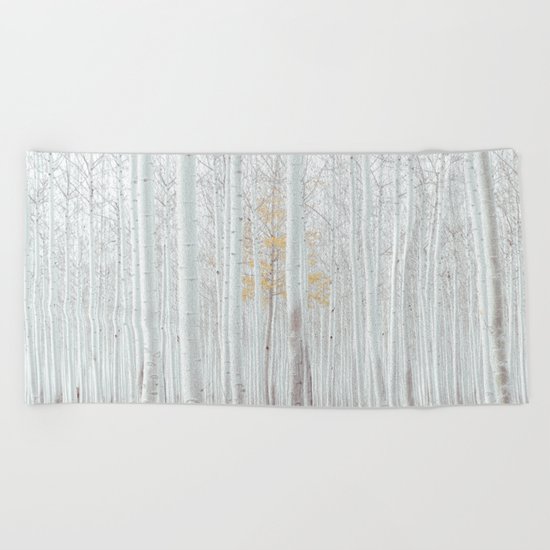 Pale Forest Beach Towel