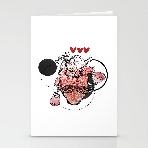 strong heart   Stationery Cards