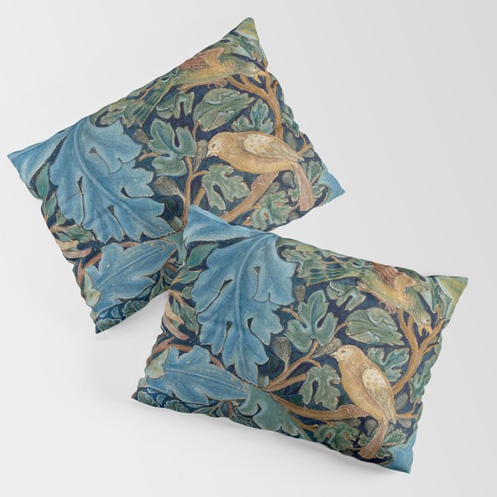 William Morris Woodland Forest Birds Tapestry Pillow Sham